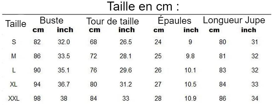 guide des tailles photo du costume du Cosplay Yamato - One Piece vue de l'arrière