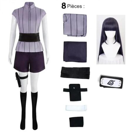 Cosplay Hinata - 8 pièces avec la perruque