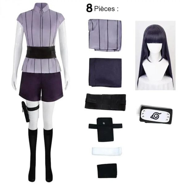 Cosplay Hinata - 8 pièces avec la perruque