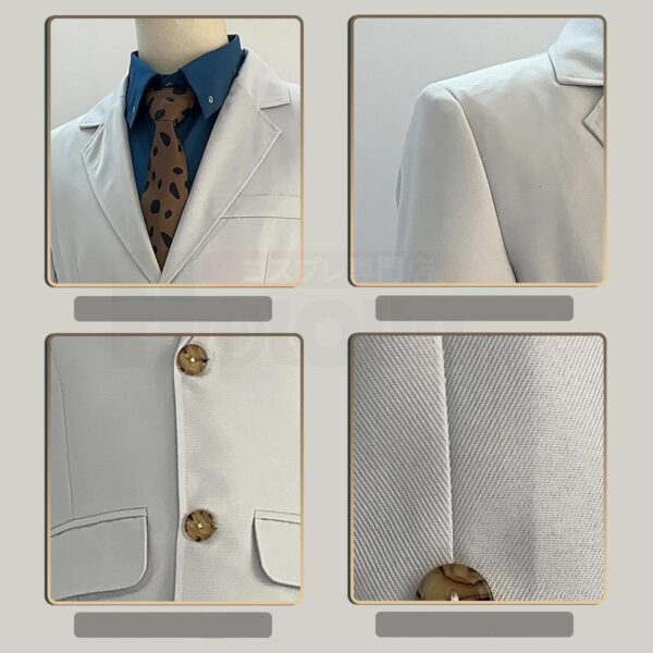 Détails du Cosplay Kento Nanami - Jujutsu Kaisen avec un focus sur les coutures et les manches