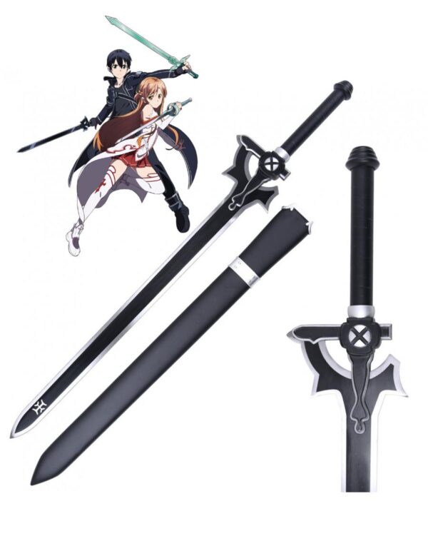 ÉPÉE KIRITO ELUCIDATOR - SWORD ART ONLINE - Vue frontale de l'épée