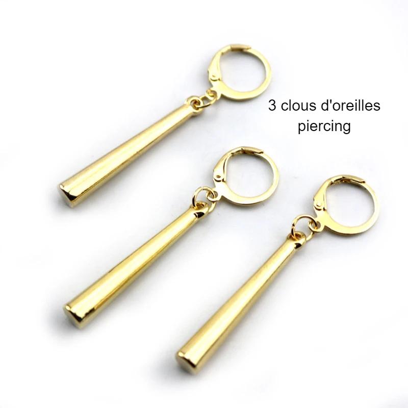 Clou d'oreille 3 pièces