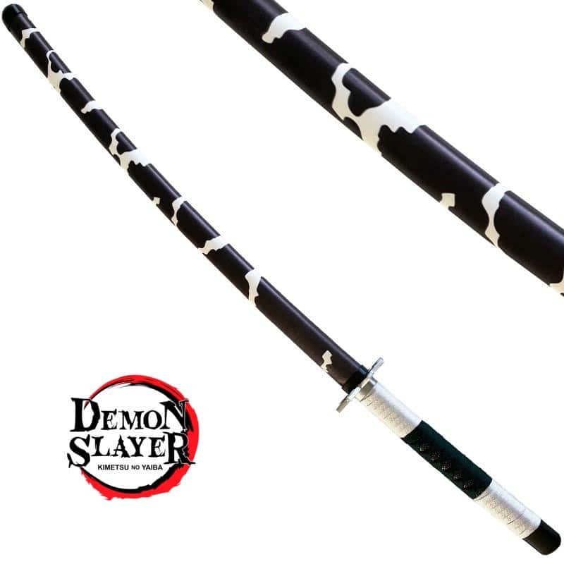 Explorez la force et la détermination avec le Katana Sanemi noir et vert, une réplique authentique inspirée de Demon Slayer