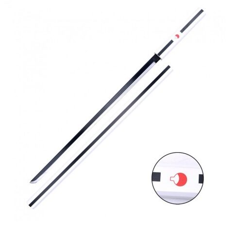 Katana Shirasaya noir et blanc : une pièce d'exception pour les passionnés d'arts martiaux et de décoration intérieure