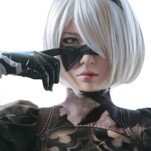 Perruque Automata 2B - Vue Frontale