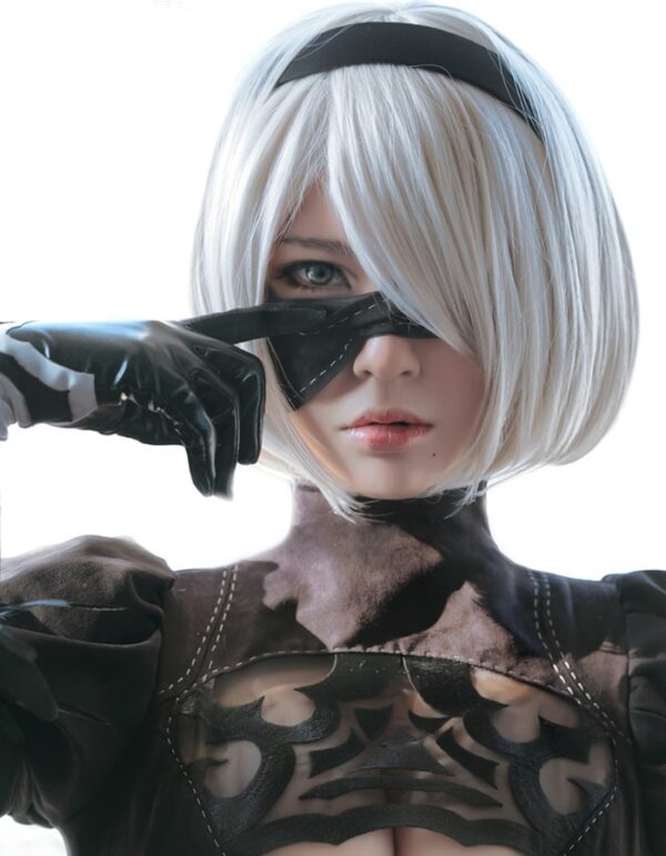 Perruque Automata 2B - Vue Frontale